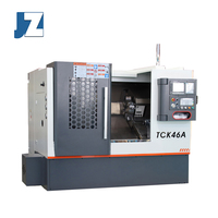 Tour CNC horizontal TCK46A 7,5 kW avec mandrin hydraulique de 8 pouces, tourelle servo, guidage linéaire et système de commande GSK
