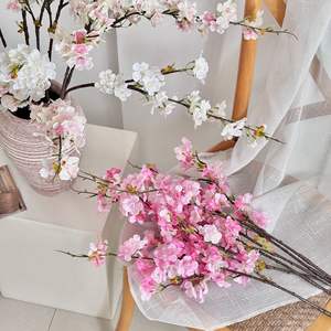 Flores Artificiales de Cerezo de Seda, Alta Simulación, Decoración para el Hogar, Accesorios para Bodas, Decoración de Primavera para Interiores y Exteriores - Product Image 2
