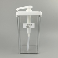Bouteille distributrice en PET à large ouverture, grand bouchon, vide, 500 ml, logo personnalisé, pour désinfectant pour les mains, crème de soin