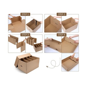 Carton d'emballage <span class=keywords><strong>pour</strong></span> <span class=keywords><strong>vaisselle</strong></span> avec séparateurs, boîtes de <span class=keywords><strong>déménagement</strong></span> <span class=keywords><strong>pour</strong></span> cuisine avec cloisons, emballage <span class=keywords><strong>pour</strong></span> verrerie, conteneurs ondulés <span class=keywords><strong>pour</strong></span> le <span class=keywords><strong>déménagement</strong></span> - Product Image 6