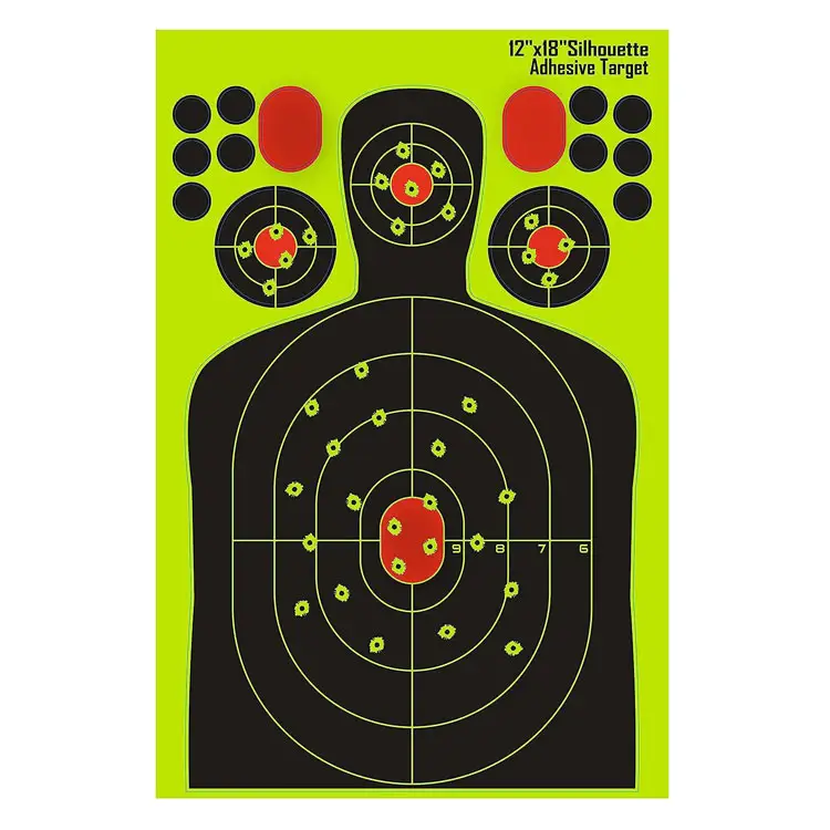 12*18 इंच ह्यूमनॉइड सेल्फ-चिपकने वाला धनुष शूटिंग अभ्यास लक्ष्य पेपर स्टिकर अन्य शूटिंग उत्पाद