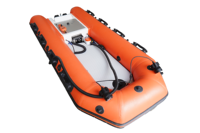 Bateau de sauvetage intelligent gonflable à propulsion à jet d'eau télécommandé à grande vitesse sans pilote pour les urgences d'inondation et la protection des ressources en eau
