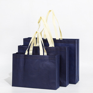 Özel Logo Mix renk dayanıklı kullanımlık geri dönüşüm geri dönüşümlü kalın dokunmamış olmayan dokuma ambalaj alışveriş butik için hediyelik alışveriş çantası - Product Image 2