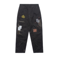 Celana Kargo Kanvas Pria Kasual Regular Fit Straight Pinggang Sedang Kancing Depan Bernapas Tahan Air Ringan 100% Katun