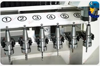 Machine de fraisage CNC verticale robuste à 3 axes ATC à broche unique avec capacités de tournage et de gravure, châssis métallique