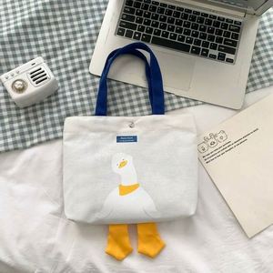 Custom <b>Printed</b> Cotton Daily Tote Bag for Women Striped Reusable Grocery Shopping with Pocket Beach Bag - Product Image 3