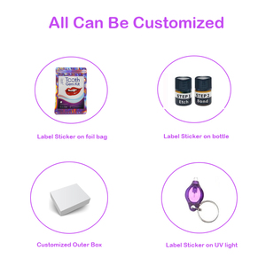 DIY自宅用歯の宝石セット材料接着剤光硬化接着剤青色ジェルコンポジット歯の宝石キット - Product Image 6