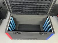 Boîte de protection détachable pour écran LED en PE, antichoc, empilable, avec roues, pour économiser sur le fret maritime pour panneaux LED 500*500 et 500*1000