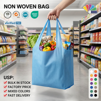 Sac fourre-tout non tissé recyclable 2026 RC avec logo personnalisé, sac gilet biodégradable, sac de courses pour supermarché, sac T-shirt
