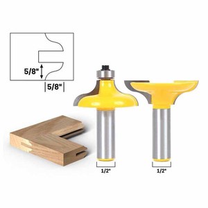 1/2'' 8mm Schaft 2 Stück Holzbearbeitungs-Fräser Gravur-Holzfräser Türrahmen Küchentür Schranktür Messer - Product Image 5