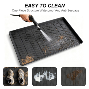 Nhà Máy Bán buôn phổ xe non-Slip PVC cao su Heavy Duty dễ dàng làm sạch phổ xe thảm sàn sàn Mat Đen - Product Image 3