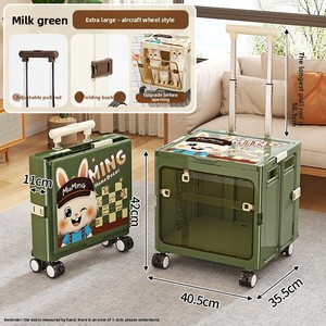 Trasportino Pieghevole a 4 Ruote Leggero per Animali Domestici, Borsa Portatile per Gatti, Grande Capacità, Adatto per Arrampicata, Bagaglio da Viaggio, Gabbia per Trasporto Aereo - Product Image 6