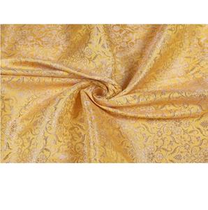 Tela de Brocado de Poliéster Ligera y Ecológica de Lujo con Patrón de Flores Abstractas y Superficie Brillante para Vestidos de Fiesta para Niñas - Product Image 1