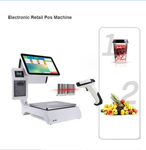 Windows Android แท็บเล็ตหน้าจอสัมผัสจุดของระบบการขาย Pos ชั่งน้ำหนักขนาดอุปกรณ์ - Product Image 3