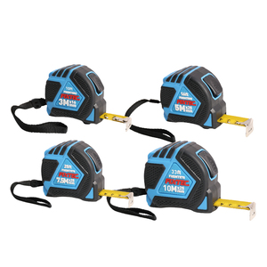FIXTEC Regla de construcción de herramientas de alta resistencia 3m/5M/7,5 m/10m Tapeline Regla retráctil Cinta métrica de acero con <span class=keywords><strong>dos</strong></span> botones de parada - Product Image 1