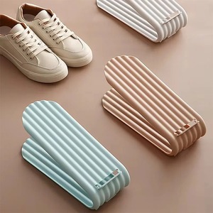 1pcs Adjustable Shoe <b>Rack</b> Organizer Shoe Slot Space Saver Double-layer Shoe <b>Rack</b> Organization Shoes Storage <b>Rack</b> Shoe Box - Product Image 2