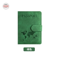 Porte-passeport carré de mode anti-magnétique avec accessoire de voyage imprimé typographie en cuir PU de couleur changeante semblable à la peau