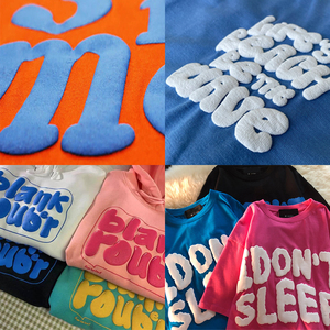 Tùy chỉnh kích thước và màu sắc sắt trên <span class=keywords><strong>3D</strong></span> Puff in truyền nhiệt Vinyl HTV thiết kế bọt thư có thể in Puff phim CuộN bán buôn - Product Image 5