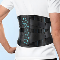 Nouvelle ceinture lombaire médicale à compression double à 7 baleines, élastique et réglable, en tricot 3D, pour le soutien du dos et le soulagement des douleurs dorsales