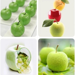 8-Cavity Apple Silicone Cake Mold 3D Fruit Baking Chocolate Mold For Commercial Use - Product Image 3
