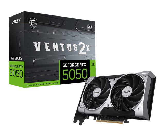 Original Gaming Graphics Card MS1 GeForce RTX5050 8G VENTUS 2X OC 8GB GDDR6 128-bit 20Gbps Video Card