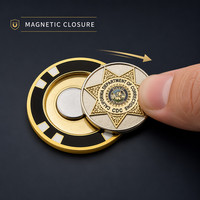 Marqueur de balle de golf PRIMUS GOLF magnétique détachable en métal émaillé souple avec logo personnalisé