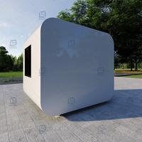 Petite maison moderne préfabriquée pour l'extérieur Cabine Apple Bureau Pod Unité de travail mobile en matériau de panneau sandwich populaire