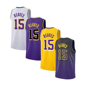 2025 nuovo Top cucito a buon mercato maglie da basket abbigliamento sportivo Los Angeles 15 Reaves - Product Image 2