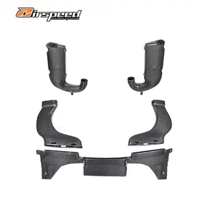 Sistema di aspirazione dell'aria ad alte prestazioni Airspeed kit di sistema di induzione a freddo del motore automatico a carbone secco per BENZ AMG C63 W205 M177 4.0T