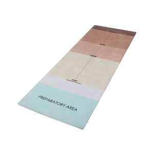 Eco-Friendly Non-Slip 6mm Thick <b>Yoga</b> Mat Soft <b>Pilates</b> Cushion Dance Pad Custom Printed Suede Material - Product Image 1