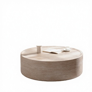 Mesa de Centro de Madera de Diseño Italiano Moderno y Minimalista para Apartamentos Pequeños, Mueble para Sala de Estar, Fácil de Limpiar, No Plegable - Product Image 1