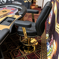 Chaise de casino ergonomique de qualité supérieure, confort ultime, siège à motif diamant, repose-pieds, outil pour salle de paris à haute tension