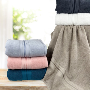 Bright Strip Bath Towel 90x180 Cm Pure Cotton Thickened Hotel Towel Adult <b>Wrap</b> Towel Business Gift - Product Image 2