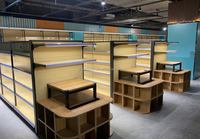 Étagère gondole double face robuste Hotter Shelving avec finition thermolaquée en acier laminé à froid, capacité 100 kg