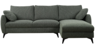 Canapé d'angle en tissu en promotion, couleur au choix, design moderne et luxueux, confortable et doux pour le salon