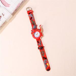 Lindo dinosaurio patrón <span class=keywords><strong>serie</strong></span> reloj para niños Color plástico cinta reloj - Product Image 5