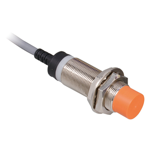 Sensor de Proximidad Inductivo CJY18E-08 IP67 con Protección Interna Contra Sobretensiones, Tipo Cilíndrico con Cabeza Naranja - Product Image 1