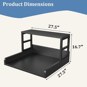 Base de Bambú Antideslizante para Lavadora con Borde Curvo, Multifuncional, Ahorra Espacio, para Lavandería - Product Image 4