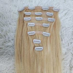 Extensiones de Cabello con Clip Letsfly 10A Negras para Mujer, Cabello Humano 100% Liso Negro Natural, 7 Piezas/Set 120g, Cabello Virgen Brasileño - Product Image 4