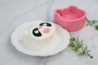 Moule à gâteau en silicone visage de panda mignon 3D Animal