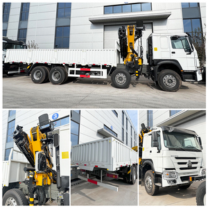 重型新型中国重汽豪沃8X4 10吨液压臂式起重车 - Product Image 5