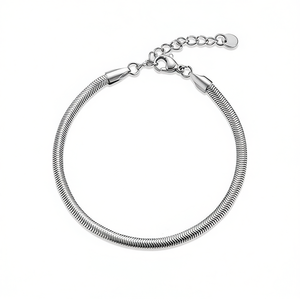 Pulsera de Moda Amy Amy P2071, Cadena de Acero Inoxidable, Plateada, Joyería Clásica para Mujer, Regalo - Product Image 3