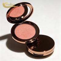 Palette de fard à joues en poudre personnalisée avec étiquette privée, fard à joues cosmétique lisse et estompable pour le maquillage du visage
