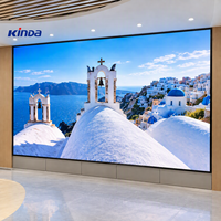 Panel Layar LED COB P0.9 P1.2 Kustom, Pitch Ultra Halus, Sambungan Tanpa Celah, Dinding Layar LED untuk Aula Pameran