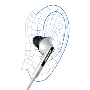 Binaural en la oreja los Ultra-luz de silicona Cómodo auricular Bluetooth para escuchar música de auriculares con cable - Product Image 4