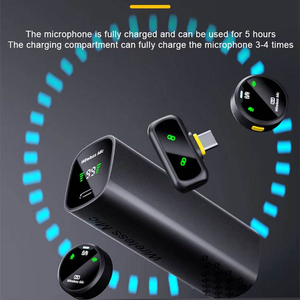 Wireless Microphone for IPhone17/Android, <strong>USB</strong> <strong>C</strong> Mini Lapel <strong>Mic</strong> with 32khz 24bit, AI Noise Reduction, Ultralight Button TX, - Product Image 5