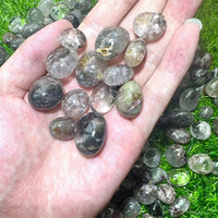 Pierre de Quartz de jardin de gravier rond poli en cristal naturel à vendre