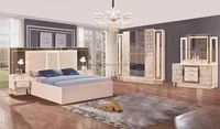 Ensemble de meubles pour chambre à coucher design moderne d'usine Lit en bois en vente Mobilier de maison de luxe King Queen Size
