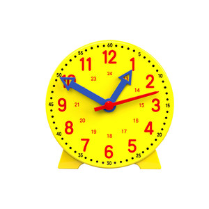 Modèle d'horloge, aide à l'apprentissage de la reconnaissance du temps pour les élèves de la première et deuxième année du <span class=keywords><strong>primaire</strong></span>, affichage 24h/12h, trois aiguilles interconnectées - Product Image 5