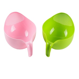 Haixing Kunststoff Küchen sieb Kunststoff Waschen Obst und Gemüse Korb Sieb mit Abfluss halter für den Heimgebrauch - Product Image 4